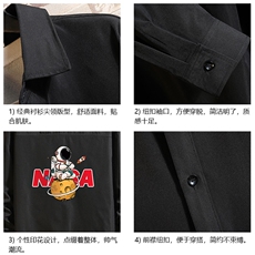 长袖衬衫男士大码宽松衬衣男寸衫砖墙CS15289-P38，男装衬衫，电商A040A
