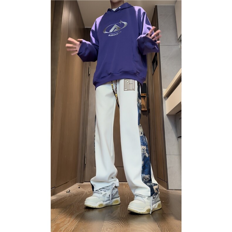 抖音品质冬季保暖宽松休闲裤K23395-p45控58加绒K23395JR-p55控68,男装休闲裤,电商B315