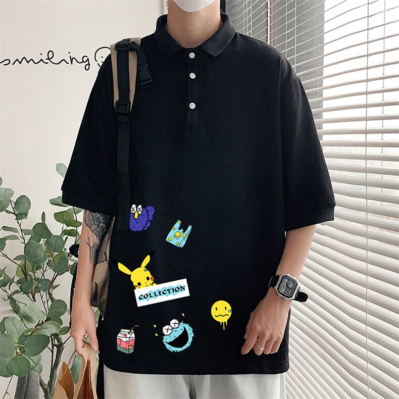 PL57079-P35翻领短袖polo衫男大码胖子半袖t恤男有领保罗衫模特,男装Polo衫,电商A040