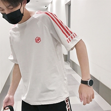 204-DT1803-P20卡通短袖男圆领纯棉t恤衫夏季学生日系嘻哈潮流，男装T恤，星座204