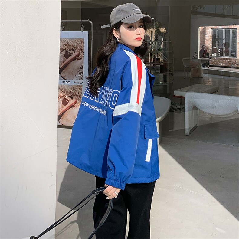 现货主推款2022年新品棒球服宽松外套女款号801-P125-K178图片