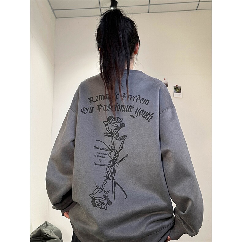 抖音供货、重磅显瘦卫衣秋圆领宽松D223A-DY-LPWY104-特p40,男装卫衣,电商019-1