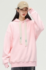 奥粒绒外套基础纯色休闲百搭连帽抽绳卫衣男女同款EY-3663-P85，女装短外套，电商B306