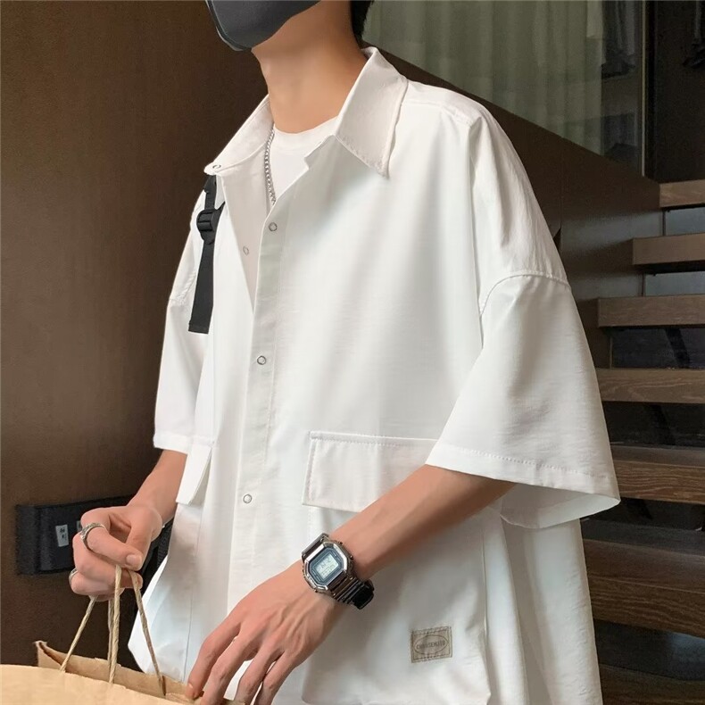 日常日系青春流行简约潮流标准衬衫男新款JC308P34,男装衬衫,星座1116-2
