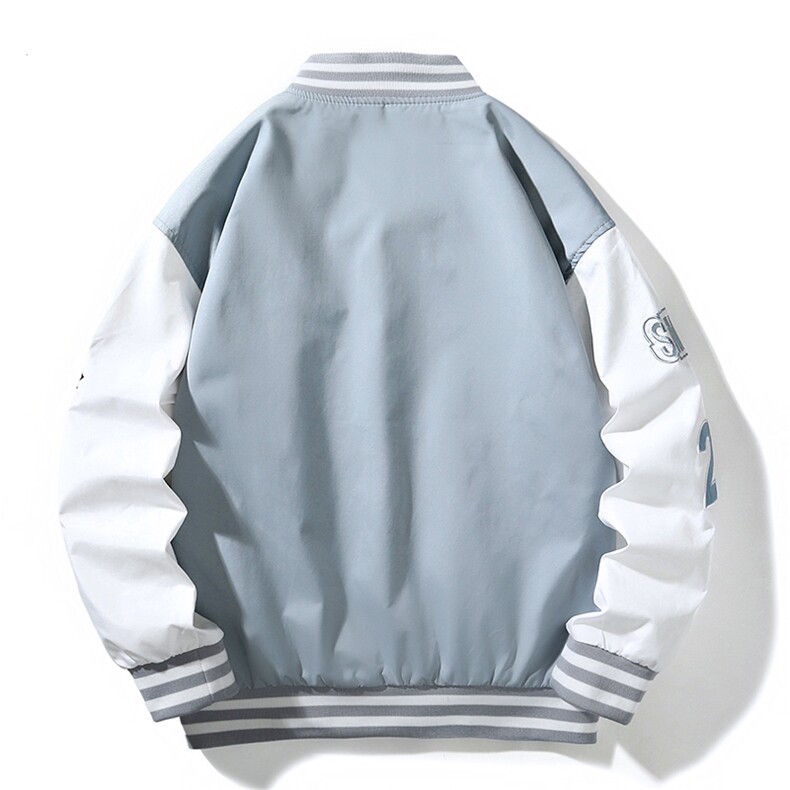 现货春季美式棒球服宽松休闲潮流痞帅立领夹克A436-22129-P68,男装夹克,电商A436