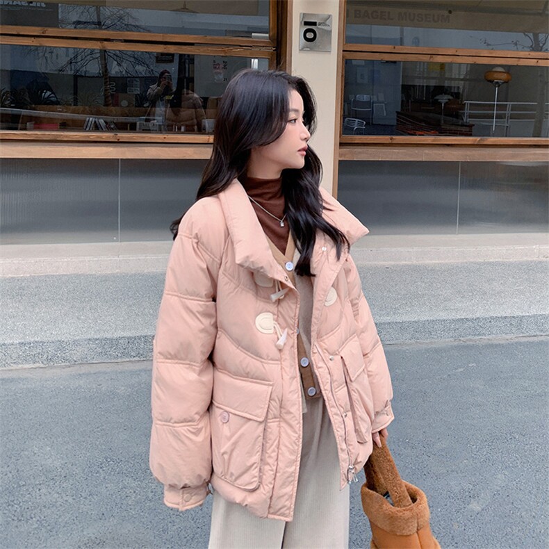 大量现货主推牛角扣羽绒服693-P235-K368,女装羽绒服,2C129