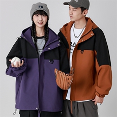 Cityboy情侣时尚连帽冲锋衣外套夹克团体班服，男装夹克，星座301D-5(原星座1415）