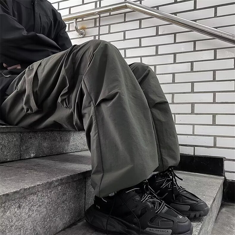 美式冲锋裤男款户外潮机能休闲抽绳束脚降落伞兵登山裤HK047P48,男装休闲裤,星座1116-2