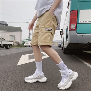 夏季短裤男2021新款外穿宽松五分裤帅气工装裤半腿裤S501图片