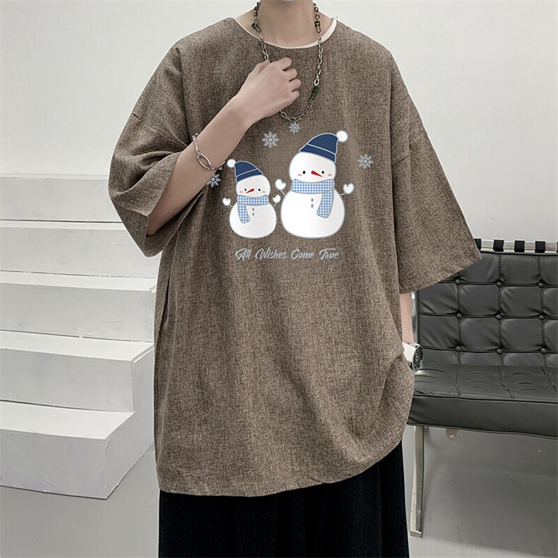 风复古亚麻短袖男棉麻t恤男半袖ZT71439-P35,男装T恤,电商A040