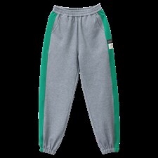 时尚拼接撞色休闲裤女宽松显瘦运动卫裤，女装休闲裤，依恋蒂丝