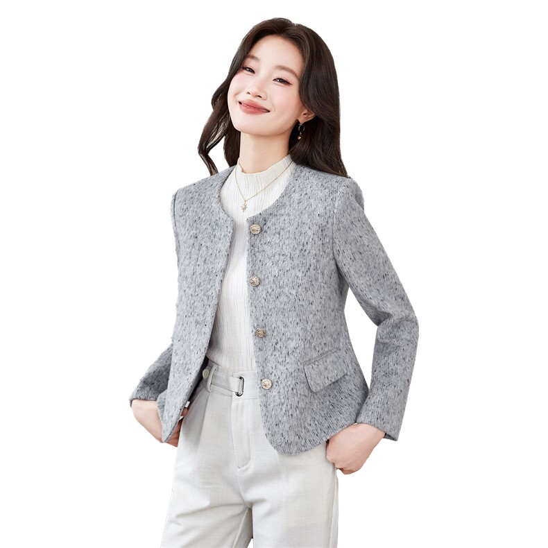 《档口现货》2026秋上新气质加厚西装短款修身小外套女,女装短外套,时尚风爆