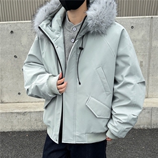 座山雕派克棉服貉子毛加厚外套GS65001，男装棉衣，星座1206（原A206）