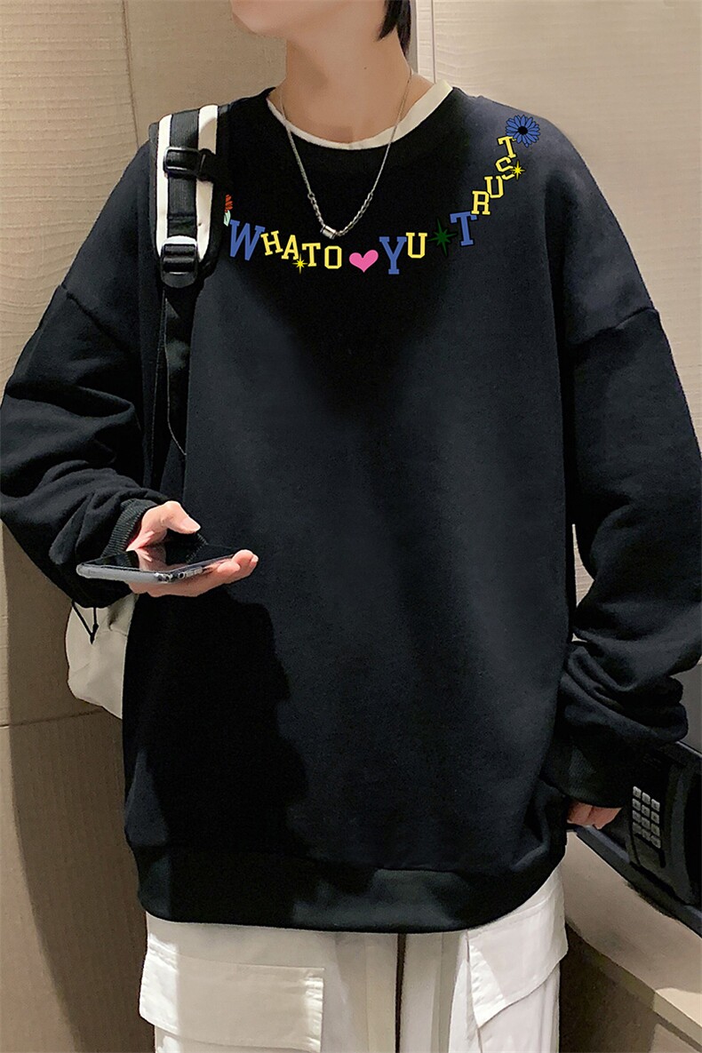 8XL圆领卫衣男超大码胖子肥佬大号长袖t恤S6381-P28,男装卫衣,电商A040