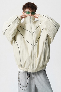 可二开机能防寒棉服M-5XL大码涤纶棉服男白底78176P138控198图片