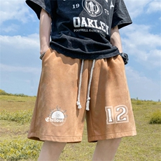 重磅夏季麂皮绒休闲短裤休闲五分裤JDK476-特p25控48，男装牛仔裤，电商B370