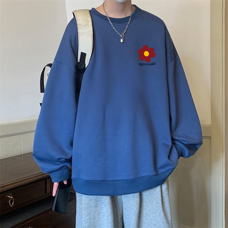 圆领卫衣男大码加厚加绒长袖t恤男S6257-P28加绒款-P33,男装卫衣,电商A040