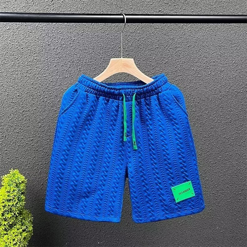 夏季简约贴标运动五分裤男潮牌宽松情侣休闲短裤夏天男装韩版中裤,男装牛仔裤,星座1013