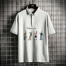 PL57043-P35翻领短袖polo衫男大码胖子半袖t恤男有领保罗衫，男装Polo衫，电商A040A