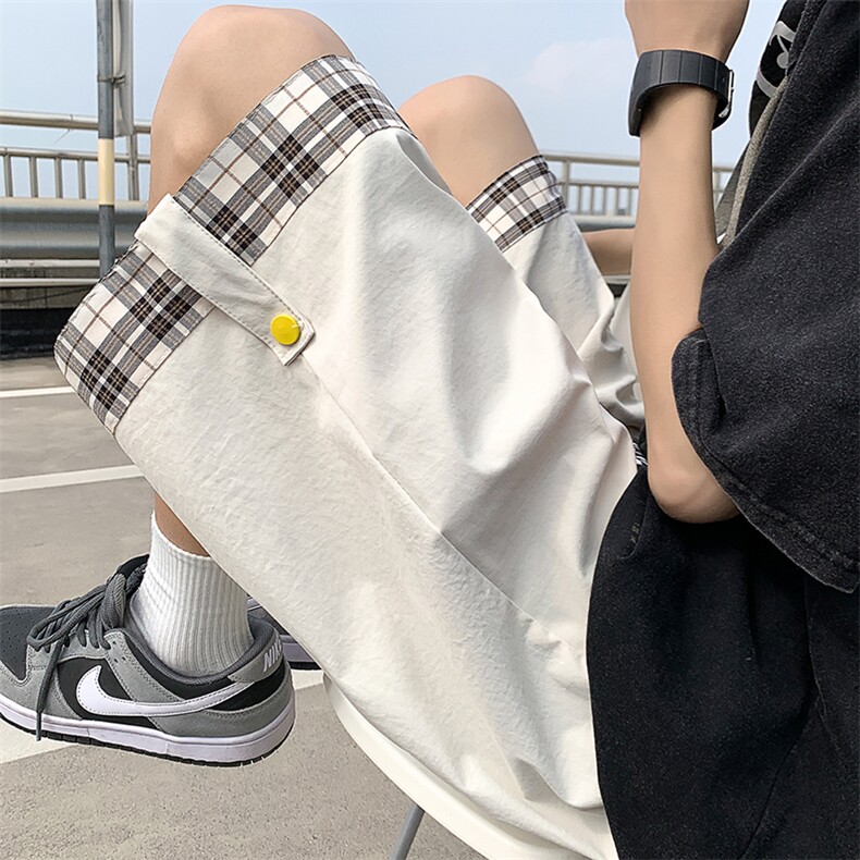 夏季新款运动短裤男ins简约百搭休闲裤子宽松直筒五分裤K3388-P26图片