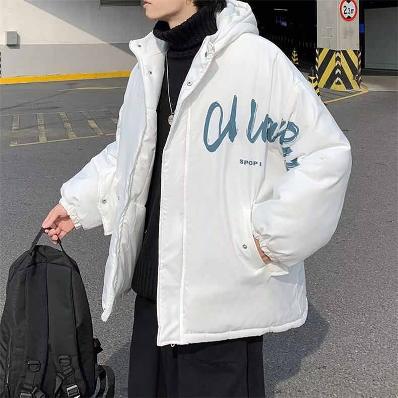 设计感小众袄情侣装外套冬季宽松加厚潮牌服男 W5848-P82图片