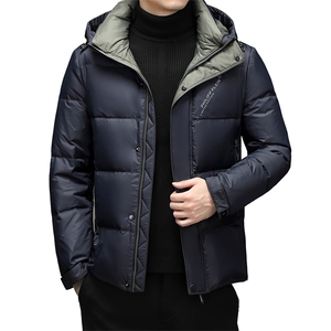 2023冬季中年羽绒服休闲连帽中年男短款冬爸爸装外套YL21911-P300图片