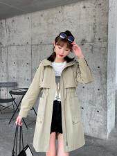 【现货】休闲连帽时尚秋天风衣，女装风衣，爽靓爽