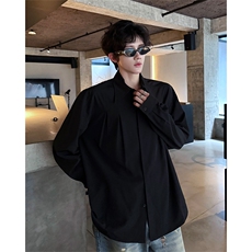 春秋男士衬衫外套韩版休闲长袖衬衫打底西装领四季可穿衬衫P45，男装T恤，电商B319
