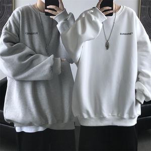 W33 情侣印花圆领秋冬卫衣 常规P28 加绒P38 S-5XL 支持定制图片