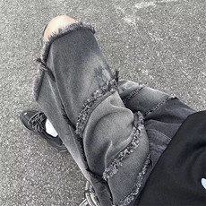 直筒气质潮简约纽扣流行男时尚直脚水洗夏季五分裤牛仔裤~N2113，男装牛仔裤，星座601-2