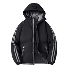 2025冬季两条杠棉衣羽绒棉服百搭情侣棉衣外套男1018-758-P48，男装棉衣，星座1018