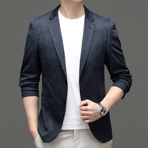 M5557-1钱塘2020-3春夏新款中年男士休闲西服简约百搭外套P135图片