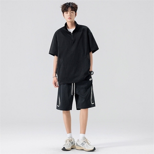 35506-P66 大码 控118 大码夏季男士休闲套装图片