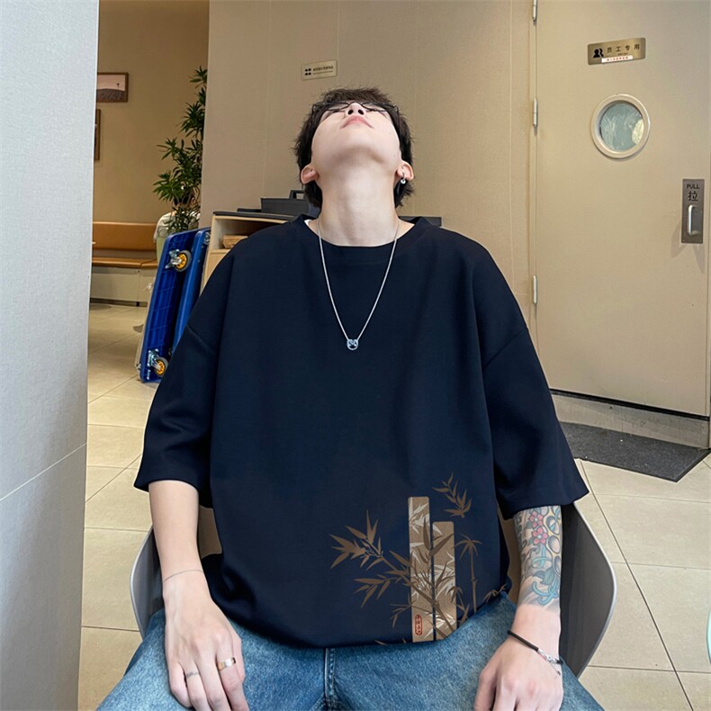 量大优供视频230g重磅纯棉短袖T恤男NT206-特P19控38,男装T恤,电商B367