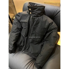 轻骑兵短款夹克棉服男秋冬季立领廓形工装棉衣加厚外套MM03P105，男装夹克，电商D256-2(原A064-2)