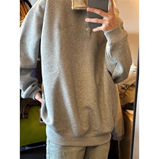 抖音得物高品质二开26春装美式高街结构设计POLO翻领卫衣外套W77，男装Polo衫，电商A486