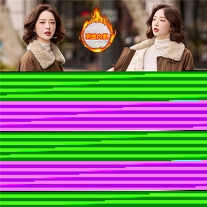 派克羽绒服女短款2025冬季洋气翻领领袢小个子毛绒拼接白鸭绒外套图片
