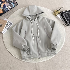 连帽皮衣夹克男款秋冬美式复古外套拉链短款棒球服JK93-P88，男装夹克，星座308B-2