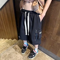 休闲短裤男韩版潮流大口袋个性痞子帅2024夏季ins五分裤K3979-P33，男装休闲裤，星座412-3