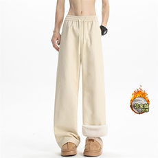 仿兔毛加绒学生裤D7048-TP5088简约百搭保暖休闲加厚滑雪裤，男装休闲裤，电商A102