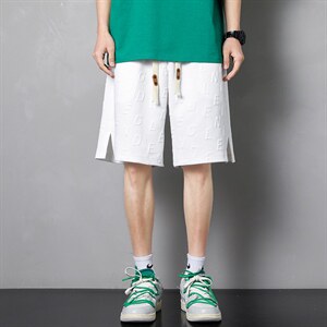 2022潮流短裤华夫格面料宽松港风裤子男士DK7870-P41，女装休闲裤，星座717