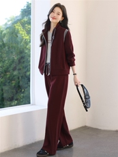 妈妈秋装2025新款休闲运动服套装洋气卫衣中年外套女春秋两件套，女装套装/套裙，涵誉