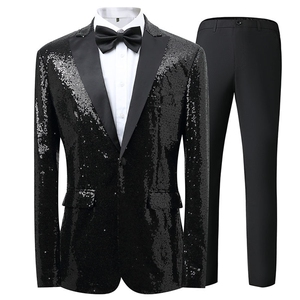 T3Z8619P155韩版设计师男士西装三件套欧美舞台演出服西服套装男图片