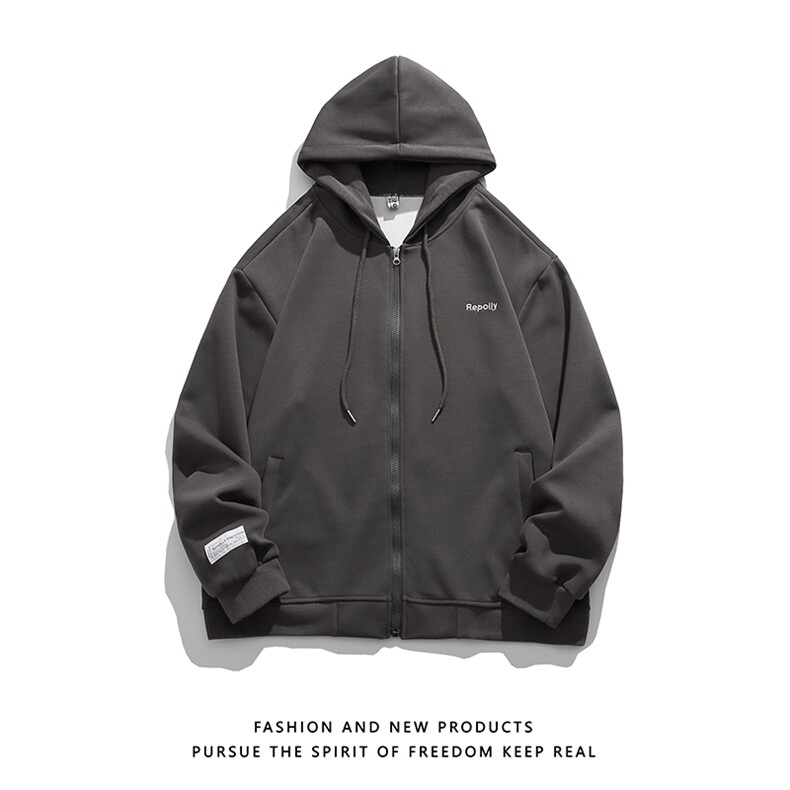 抖音品质原创印花重磅华棉卫衣男休闲连帽开衫上衣WY21P55,男装卫衣,电商A030-1