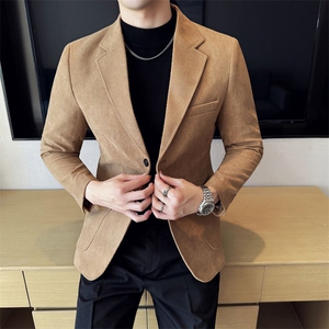 2025新款男士灯芯绒休闲西服X08-P75图片