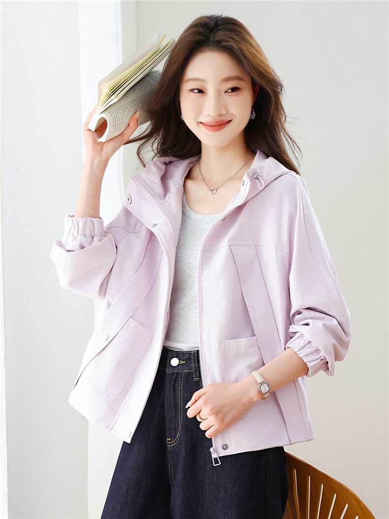现货！现货！2026春季新款宽松休闲时尚短款外套女,女装短外套,以桐
