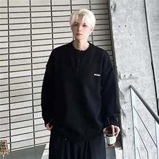亨利领毛衣男秋冬季2025新款韩版宽松套头针织衫纯色12839-P58，男装针织衫/毛衣，电商C307
