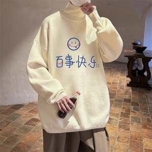 控68高领毛衣男士大码内搭毛线衣男 GM45183-P45加绒款-P65图片