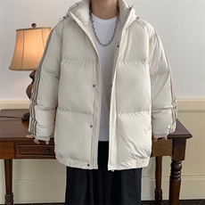 港风潮牌新款织带连帽可拆卸棉服潮流保暖棉衣M088-P85控129，男装棉衣，星座717