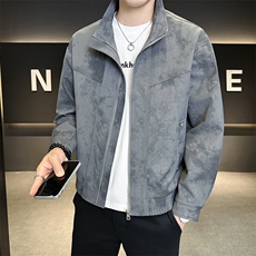 秋季外套男2025新款时尚潮牌帅气立领夹克上衣服A313-9319-P128，男装夹克，电商A313